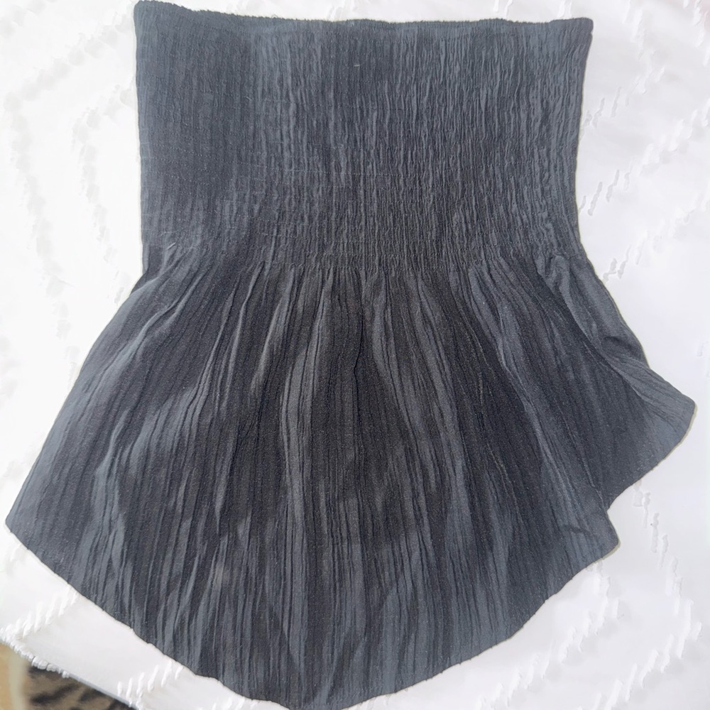 Elegant Asymmetrical Charcoal Women's Top